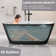 59'' x 30'' Freestanding Contemporary Soaking Acrylic Bathtub with Overflow and Drain