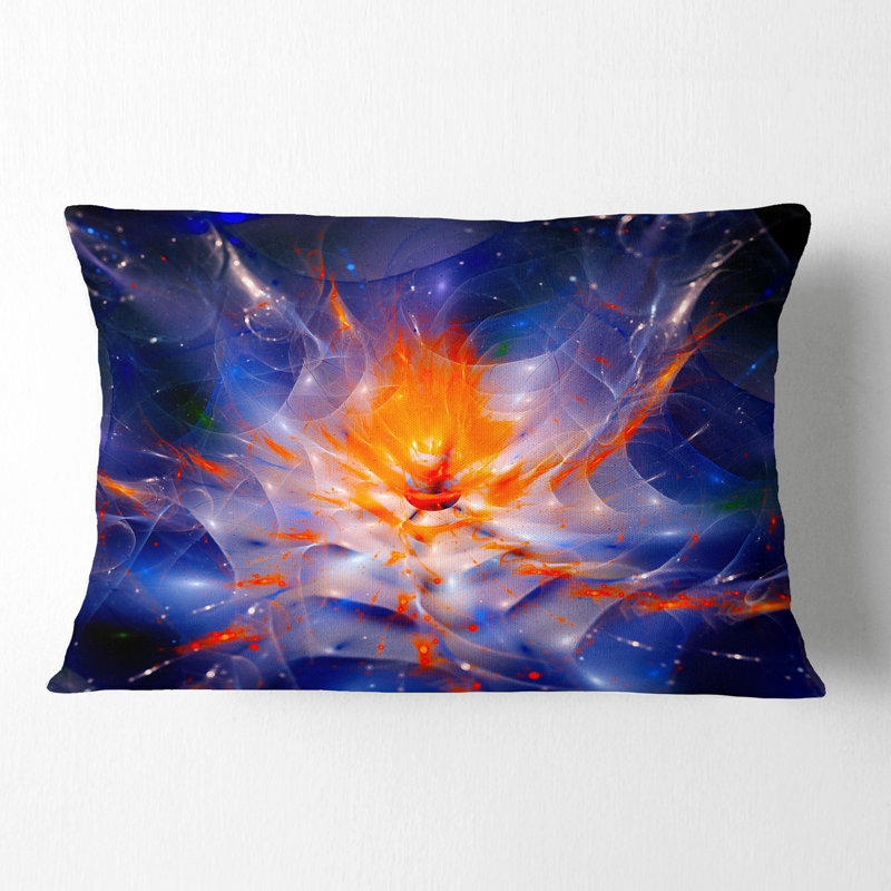 Coussin lombaire floral à espace floral