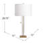 Lampe de table en laiton 29,75 po Calena