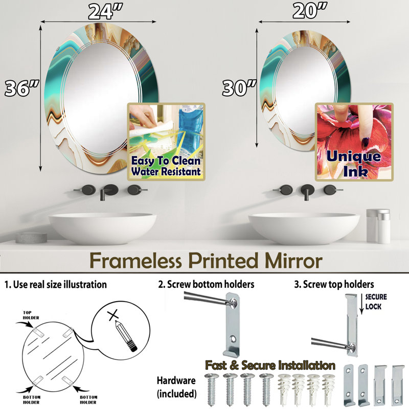Miroir Zoann, 30 po x 20 po