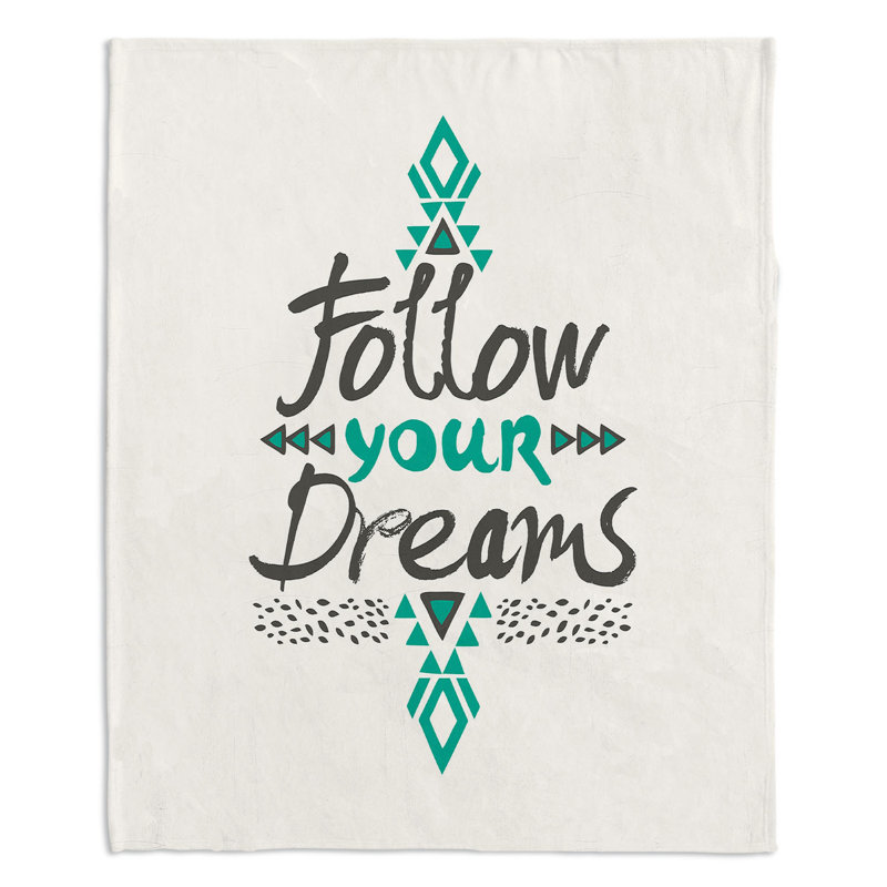  Jeté «Follow Your Dreams», l 68 po x L 80 po