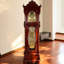89.37 in. H Glass and Solid Wood Floor Clock