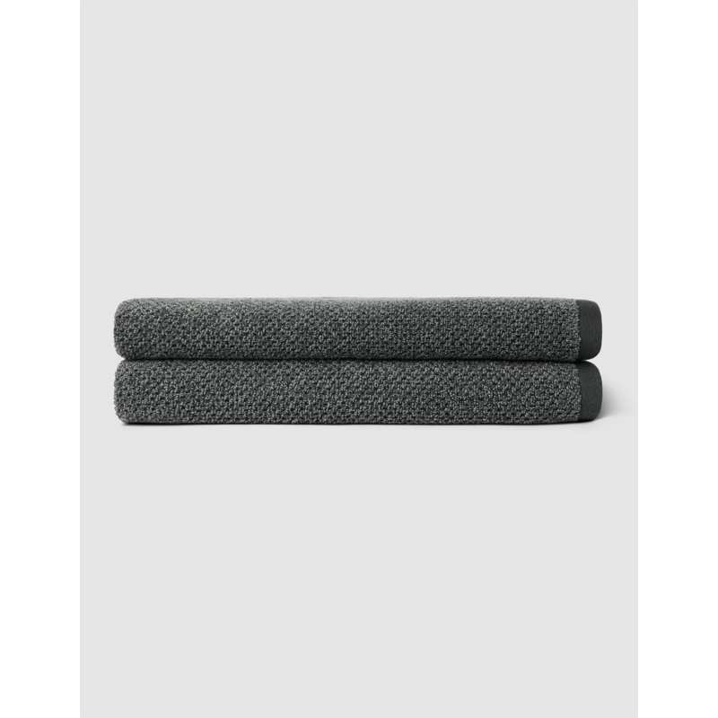 Nantucket, Graphite;Slate, Bath Towels - 2 Pack