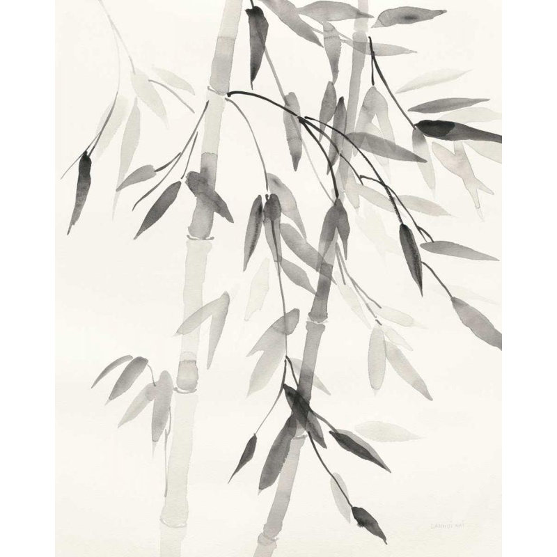 «Bay Isle Home ™ Nai, Danhui», art sur toile tendue: feuilles de bambou V, H 18 po x l 15 po