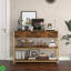 Console Console - Table d'entrée étroite - Canapé 31,9 po avec tiroirs et tablettes de rangement à 3 niveaux