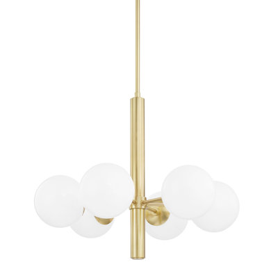 Stella 6 - Light Sputnik Modern Linear Chandelier