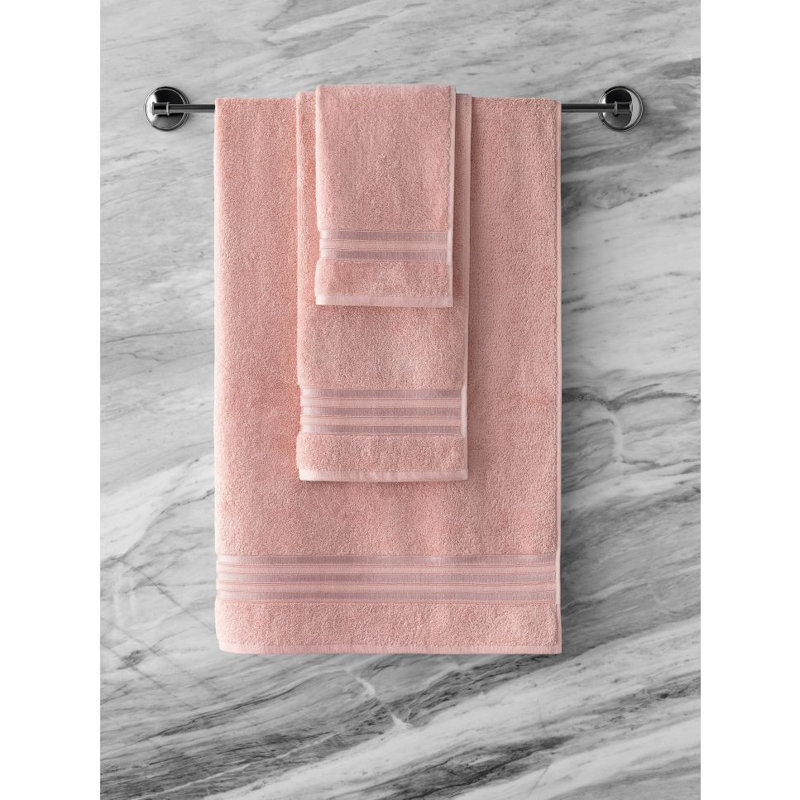 Arcadia Hand Towel, Light Pink
