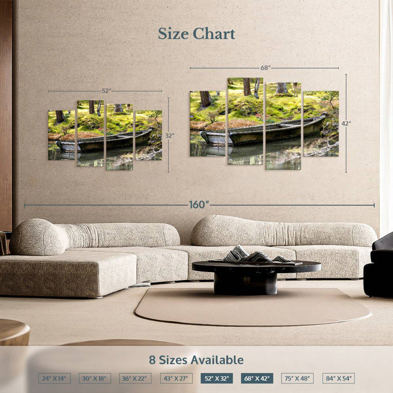 Mehar Old Japanese Boat, 32" H x 52" W