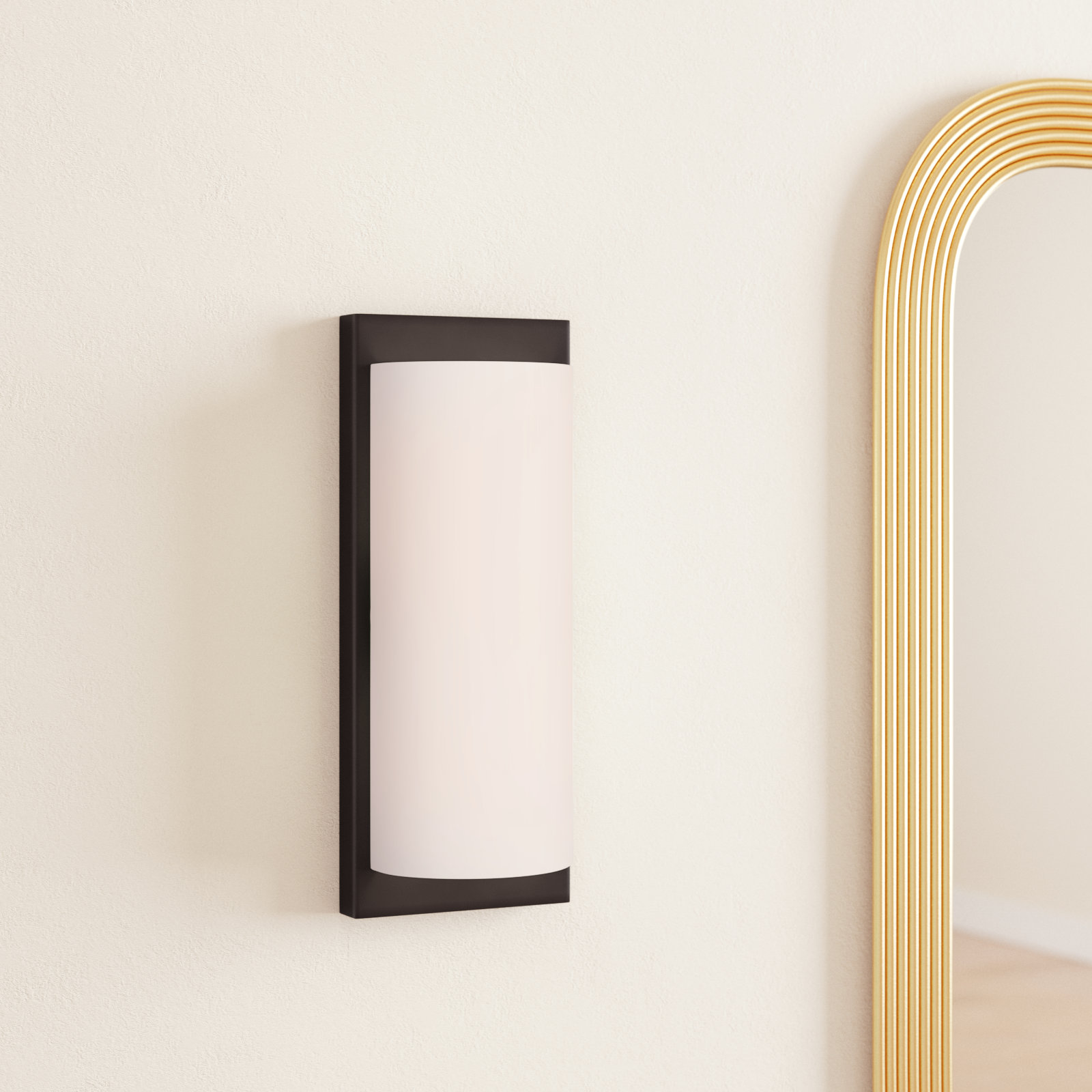 Flaire 2 Light Dimmable Flush Mounted Sconce, English Bronze
