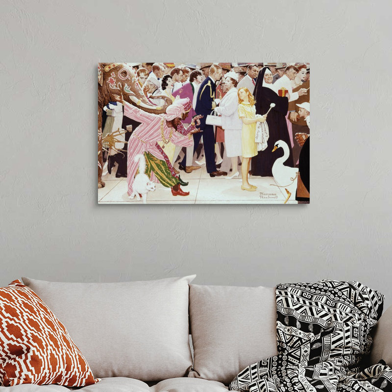 Art mural sur toile The samedi People, Toile tendue, H 24 po x l 36 po x P 1,25 po