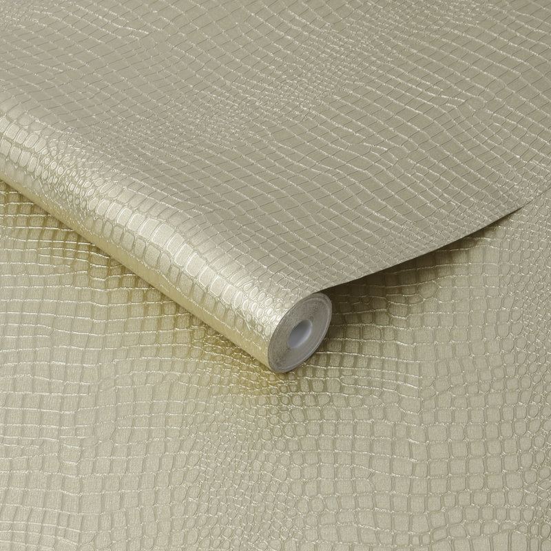 Rosenkranz Animal Print Wallpaper Roll, Gold