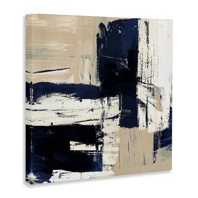 «Expressive Blue Tan Shapes» par Susan Jill