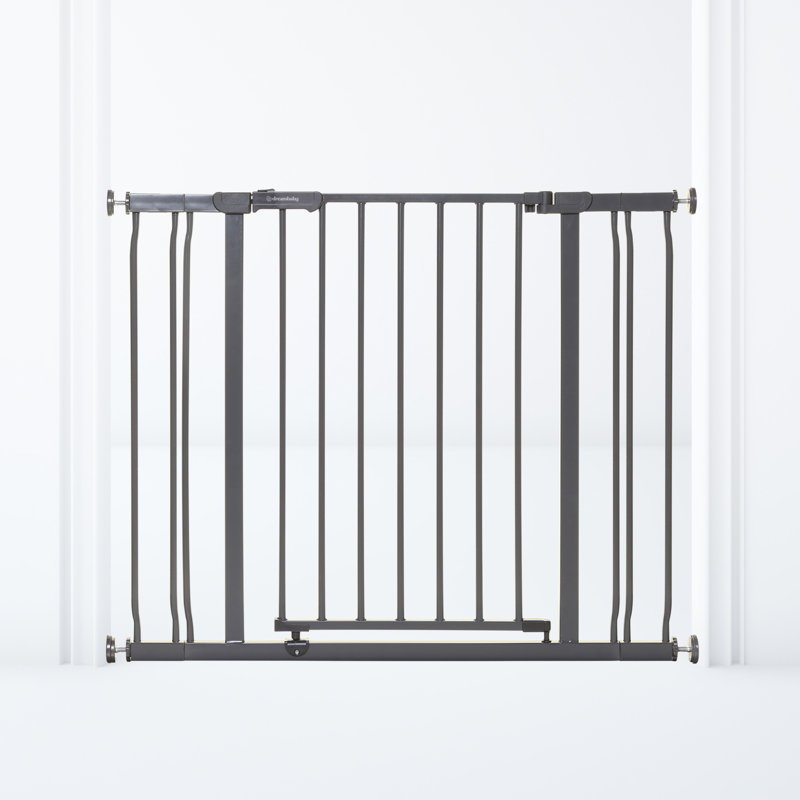 Ava Pressure Mounted Security Gate w/ Extensions, Charcoal