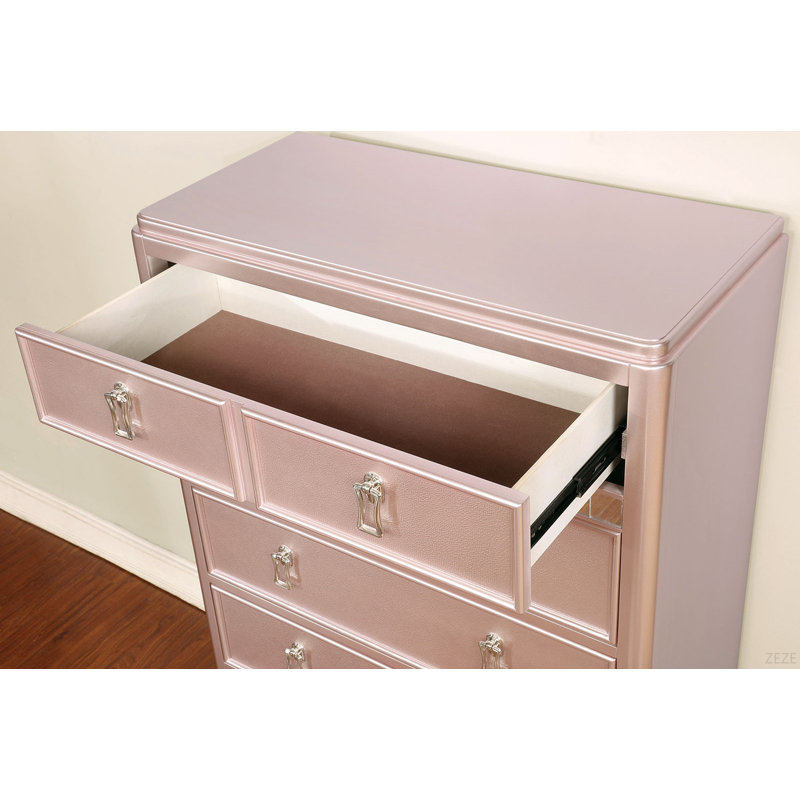Mobilier de chambre à coucher de style contemporain avec garniture de miroir 1Pc