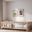 Lit plateforme en bois avec garde-corps et tablettes de rangement-1685655500