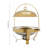 7.26Qt Gold Round Chafing Dish Buffet Warmers Sets
