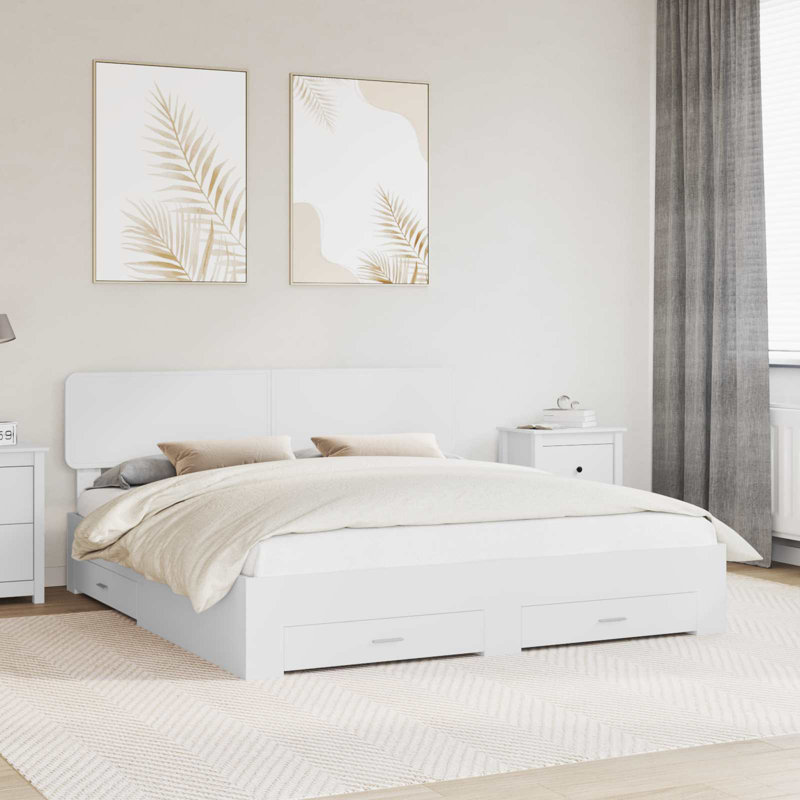 Bed, White, Super King (6')