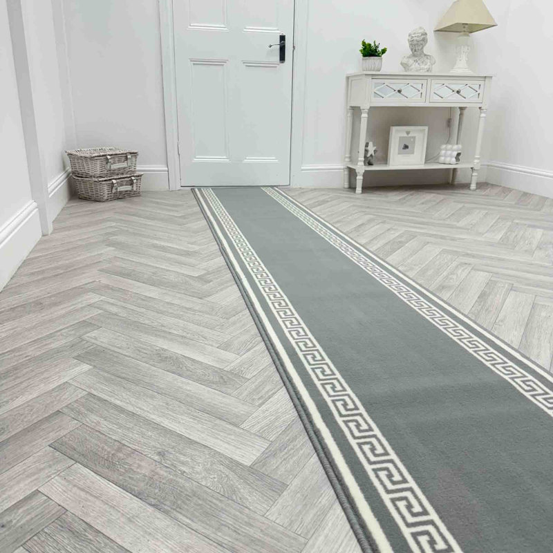 Runner Geometric Area Rug, Runner 60 x 420 cm