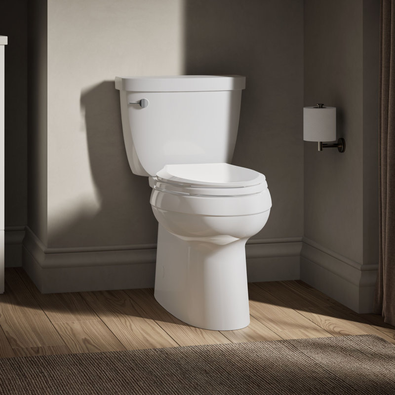 Cimarron Comfort Height Elongated Chair Height Toilet Bowl, White