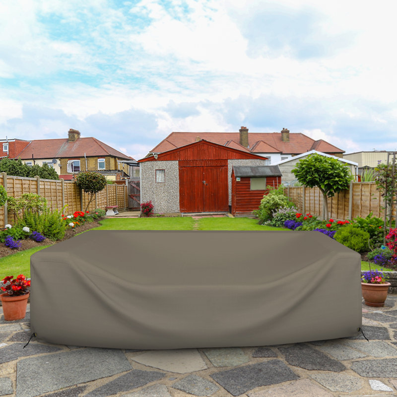 Outdoor Sectional Sofa Cover, 71.1cm H x 320cm W x 320cm D, Beige