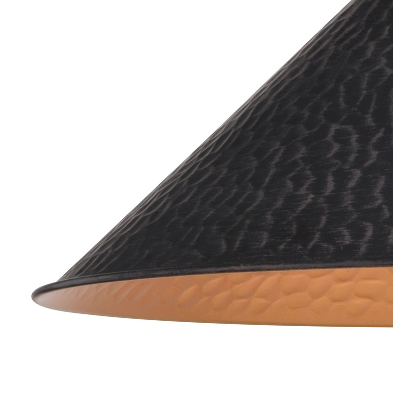 Bellavia Aged Iron/Light Gold Outdoor Barn Light with Dusk to Dawn, 10.5'' H X 12'' W X 14'' D