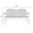Verbena 55.5'' Wide Rectangle Wood Loveseat