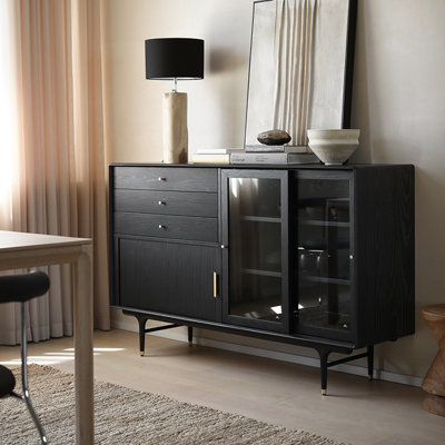 Nordic-style vintage luxury sideboard
