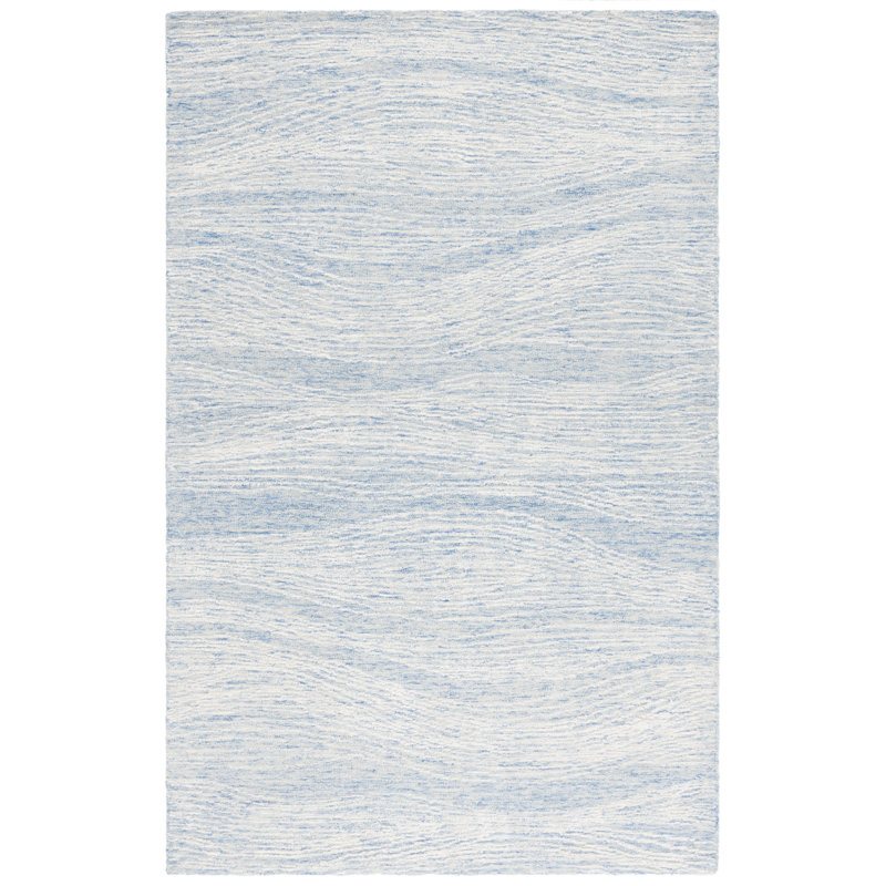 Abstract Wool Hand Tufted Area Rug, Rectangle 122 x 183 cm