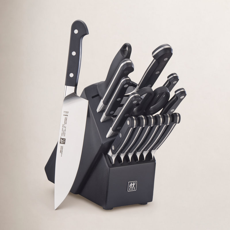Ensemble de couteaux 16 pièces Zwilling Pro, Noir