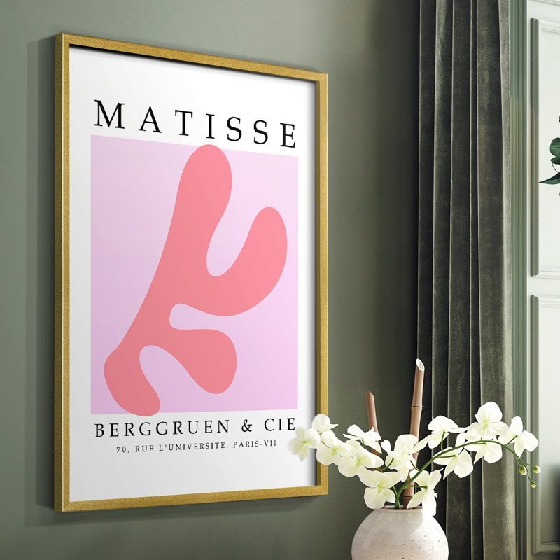 Matisse CECL III, reproduction encadrée - bois massif, Or, H 28 po x l 22 po