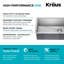 KRAUS Kore™ Workstation 27-inch L Undermount 16 Gauge Single Bowl Stainless Steel Kitchen Sink with Accessories