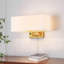 Applique murale moderne 2 lumières avec abat-jour boho