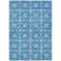 Washable Floral Indoor / Outdoor Rug
