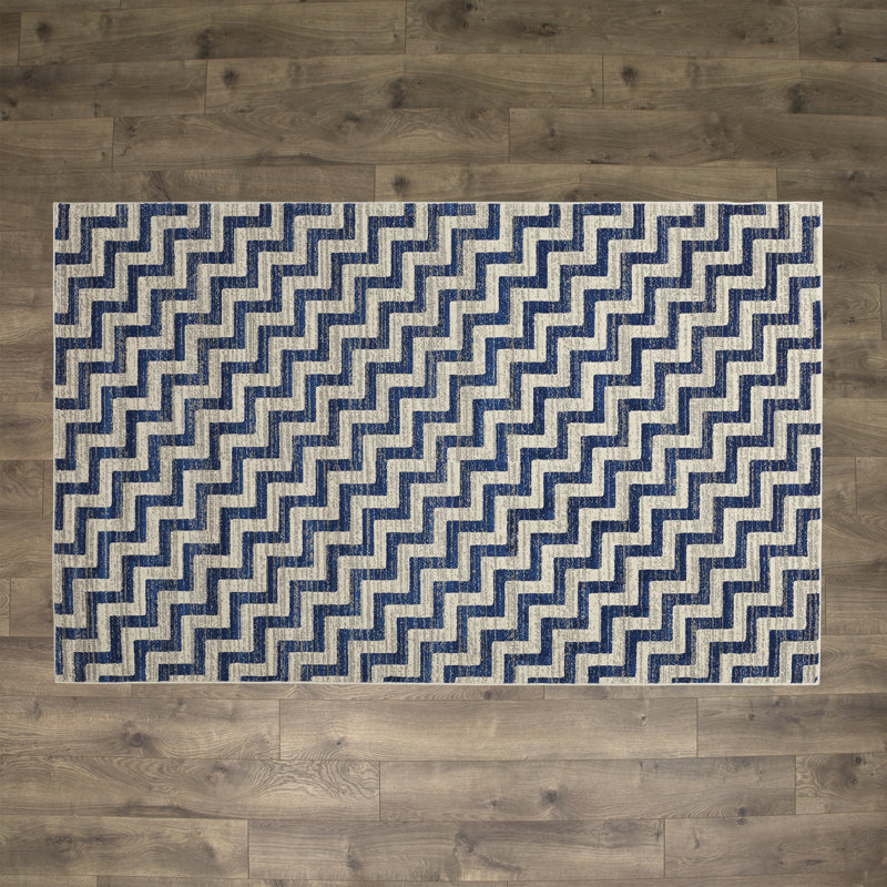 Elva Chevron Indoor Rug, Rectangle 10' x 13'2"