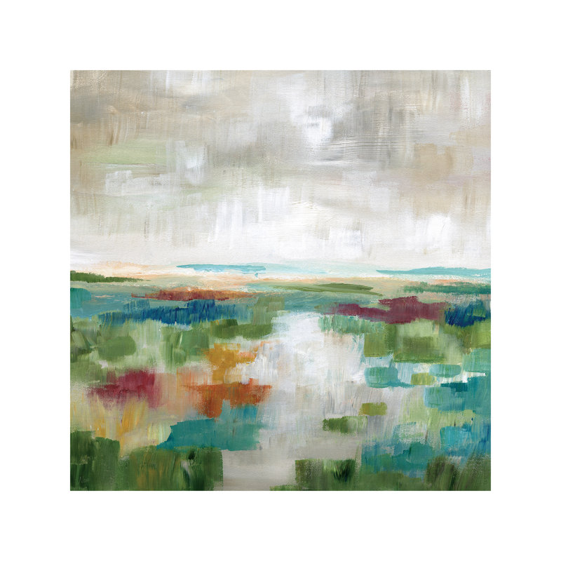 Vibrant Valley by Nan - Wrapped Canvas Painting, 66.04 cm H x 66.04 cm W x 3.175 cm D