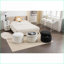 Repose-pieds avec rangement, housse réversible - 24,41 po de largeur pour la chambre à coucher, tabouret de pieds, tabouret de maquillage | Velours ivoire-1485947551