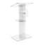 Pupitre d'églises en plexiglas transparent 23,5 po x 17 po x 42 po 10060 - 16780 + 12152 - Podium assemblé