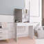 Coiffeuse de rangement avec miroir et 2 tiroirs