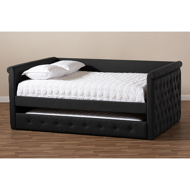 Monastiri Upholstered Daybed, Dark Gray, Queen