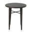 Table de bar ronde Backyard, élément de structure toutes saisons en fer, H 41 po x l 32,5 po, composant extérieur et formateur multi-marques brun, remarquable