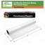 Rouleaux de papier parchemin antiadhésif enduit de silicone 18 po x 50 pi Ecoqualité pour la cuisson et la cuisson (10)