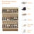 Shoe Cabinet with 3 Flip Drawers, Slim Wooden Shoe Storage with Adjustable Shelves for Entryway-892822295