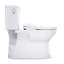 TOTO Glaston WASHLET+ S7 Two-Piece Elongated 1.0 GPF Universal Height Toilet with CEFIONTECT, Cotton White - MW4724726CUFG#01