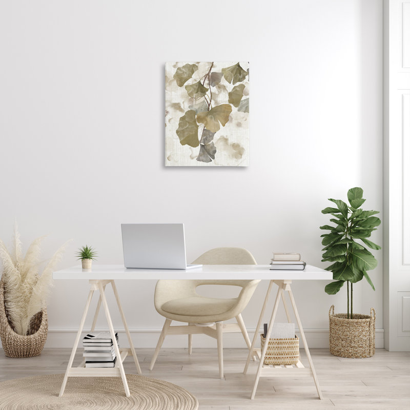 Rustic Ginkgo Leaves par Nan, H 30 po x l 24 po x P 1,5 po