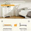 Structure de lit en tissu Boucle-136356841