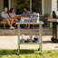 Table en acier inoxydable avec roulettes