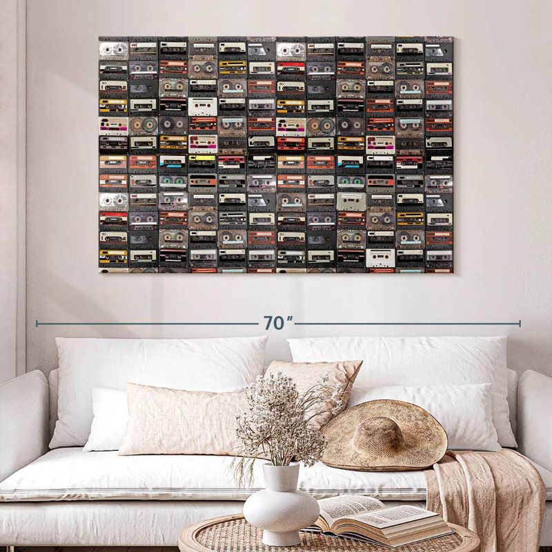 Abarca Audio Cassettes Collection, 34" H x 51" W