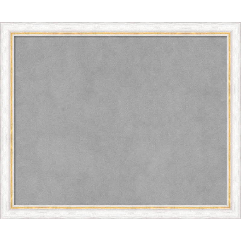 Tableau magnétique encadré or blanc Morgan, H 18 po x l 22 po