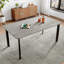 Extendable Metal Base Dining Table-904740273