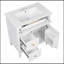 Meuble-lavabo en bois 30 po avec tablette ajustable et lavabo-632502082